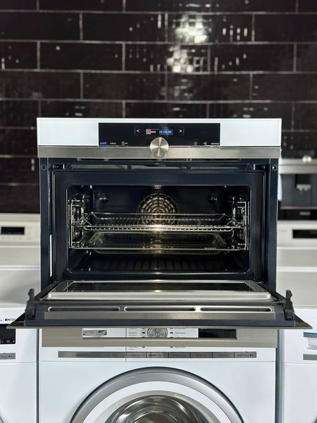 Духовка-пароварка Siemens CS656GBW1 біла! 2в1 D0013 фото